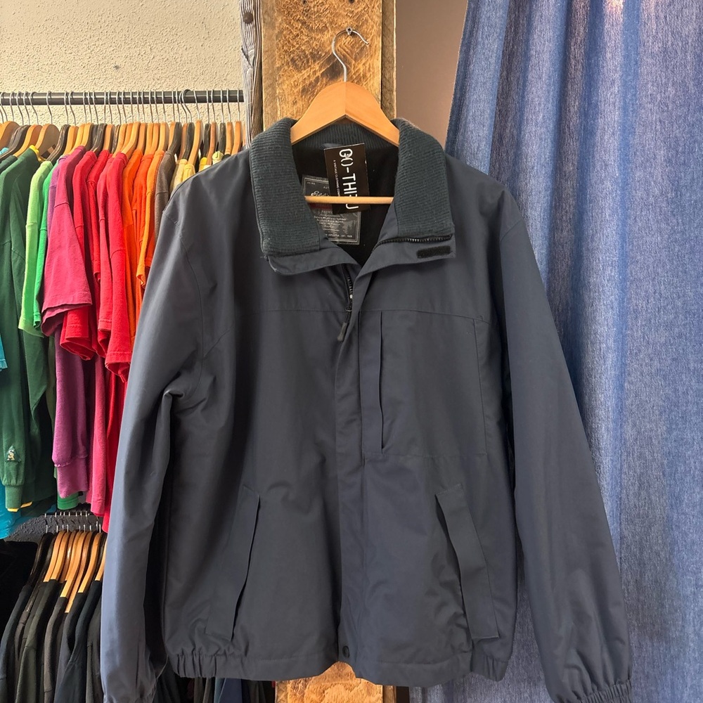 Vintage Eddie Bauer Men's Navy Jacket